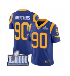 Men's Nike Los Angeles Rams #90 Michael Brockers Royal Blue Alternate Vapor Untouchable Limited Player Super Bowl LIII Bound NFL Jersey