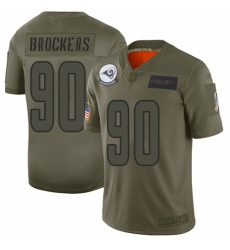 Women's Los Angeles Rams #90 Michael Brockers Limited Camo 2019 Salute to Service Football Jersey