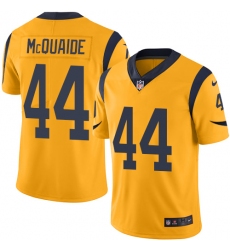 Men's Nike Los Angeles Rams #44 Jacob McQuaide Limited Gold Rush Vapor Untouchable NFL Jersey