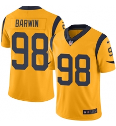 Youth Nike Los Angeles Rams #98 Connor Barwin Limited Gold Rush Vapor Untouchable NFL Jersey