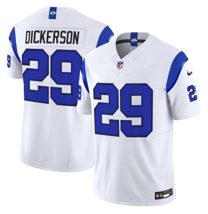 Men's Los Angeles Rams #29 Eric Dickerson White 2026 F.U.S.E. Vapor Limited Football Stitched Jersey