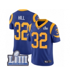 Men's Nike Los Angeles Rams #32 Troy Hill Royal Blue Alternate Vapor Untouchable Limited Player Super Bowl LIII Bound NFL Jersey