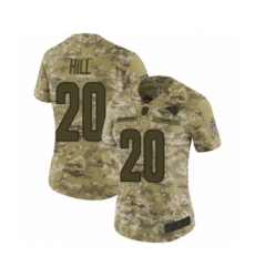 Women's Los Angeles Rams #20 Troy Hill Limited Camo 2018 Salute to Service Football Jersey