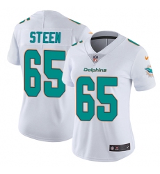 Women's Nike Miami Dolphins #65 Anthony Steen White Vapor Untouchable Limited Player NFL Jersey