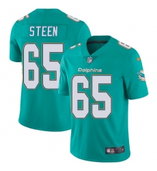 Youth Nike Miami Dolphins #65 Anthony Steen Aqua Green Team Color Vapor Untouchable Limited Player NFL Jersey