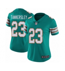Women's Miami Dolphins #23 Cordrea Tankersley Aqua Green Alternate Vapor Untouchable Limited Player Football Jersey