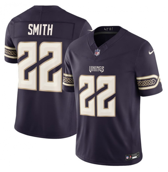 Men's Minnesota Vikings #22 Harrison Smith Deep Purple 2026 F.U.S.E. Rivalries Collection Limited Football Stitched Jersey