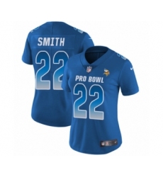 Women's Nike Minnesota Vikings #22 Harrison Smith Limited Royal Blue NFC 2019 Pro Bowl NFL Jersey