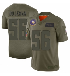 Youth Minnesota Vikings #56 Chris Doleman Limited Camo 2019 Salute to Service Football Jersey