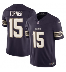 Men's Minnesota Vikings #15 Joshua Dobbs Deep Purple 2026 F.U.S.E. Rivalries Collection Limited Football Stitched Jersey