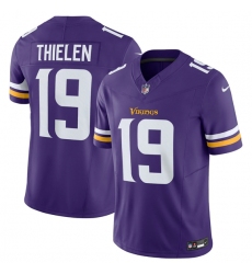 Men's Minnesota Vikings #19 Adam Thielen Purple 2024 F.U.S.E. Vapor Untouchable Limited Football Stitched Jersey