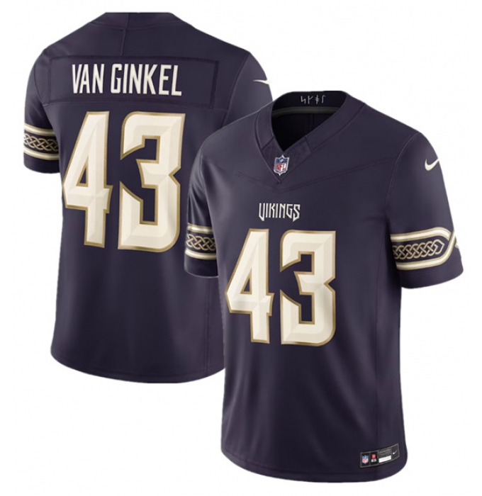 Men's Minnesota Vikings #43 Andrew Van Ginkel Deep Purple 2026 F.U.S.E. Rivalries Collection Limited Football Stitched Jersey