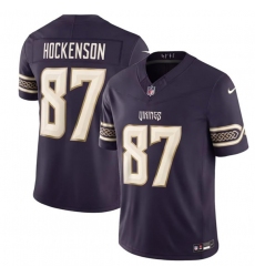Men's Minnesota Vikings #87 T.J. Hockenson Deep Purple 2026 F.U.S.E. Rivalries Collection Limited Football Stitched Jersey
