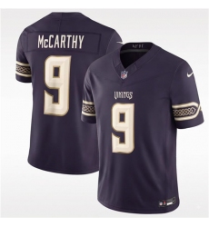 Men's Minnesota Vikings #9 J.J. McCarthy Deep Purple 2026 F.U.S.E. Rivalries Collection Limited Football Stitched Jersey