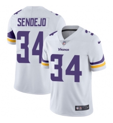 Youth Nike Minnesota Vikings #34 Andrew Sendejo White Vapor Untouchable Limited Player NFL Jersey