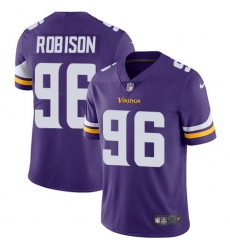 Youth Nike Minnesota Vikings #96 Brian Robison Purple Team Color Vapor Untouchable Limited Player NFL Jersey