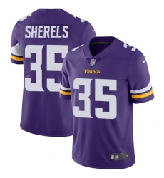 Men's Nike Minnesota Vikings #35 Marcus Sherels Purple Team Color Vapor Untouchable Limited Player NFL Jersey
