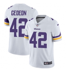 Men's Nike Minnesota Vikings #42 Ben Gedeon White Vapor Untouchable Limited Player NFL Jersey