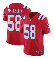 Youth Nike New England Patriots #58 Shea McClellin Red Alternate Vapor Untouchable Limited Player NFL Jersey
