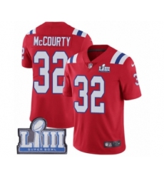 Youth Nike New England Patriots #32 Devin McCourty Red Alternate Vapor Untouchable Limited Player Super Bowl LIII Bound NFL Jersey