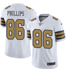 Youth Nike New Orleans Saints #86 John Phillips Limited White Rush Vapor Untouchable NFL Jersey