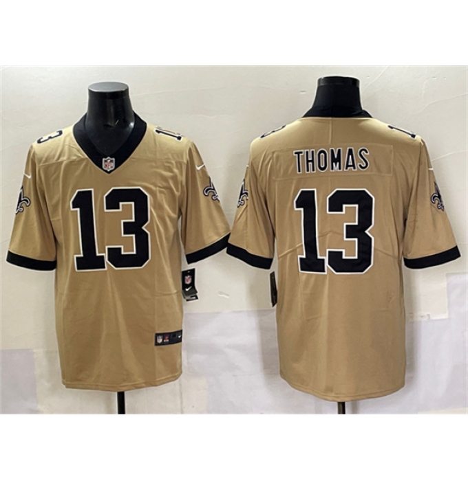 Men's New Orleans Saints #13 Michael Thomas Gold Alternate Vapor Limited Football Stitched Jersey