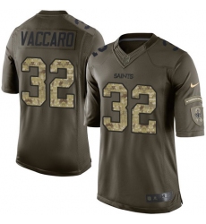 Youth Nike New Orleans Saints #32 Kenny Vaccaro Elite Green Salute to Service NFL Jersey