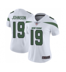 Women's New York Jets #19 Keyshawn Johnson White Vapor Untouchable Limited Player Football Jersey