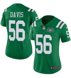 Women's Nike New York Jets #56 DeMario Davis Limited Green Rush Vapor Untouchable NFL Jersey