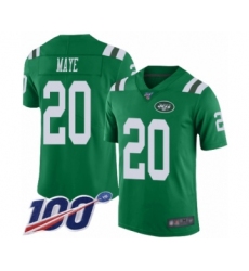 Men's New York Jets #20 Marcus Maye Limited Green Rush Vapor Untouchable 100th Season Football Jersey