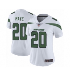 Women's New York Jets #20 Marcus Maye White Vapor Untouchable Limited Player Football Jersey