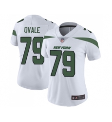 Women's New York Jets #79 Brent Qvale White Vapor Untouchable Limited Player Football Jersey