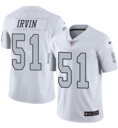 Youth Nike Oakland Raiders #51 Bruce Irvin Limited White Rush Vapor Untouchable NFL Jersey