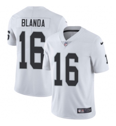 Youth Nike Oakland Raiders #16 George Blanda White Vapor Untouchable Limited Player NFL Jersey