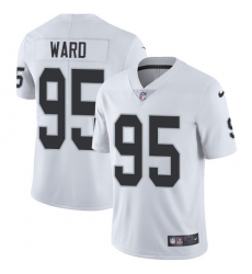 Men's Nike Oakland Raiders #95 Jihad Ward White Vapor Untouchable Limited Player NFL Jersey