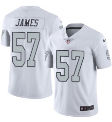 Men's Nike Oakland Raiders #57 Cory James Limited White Rush Vapor Untouchable NFL Jersey
