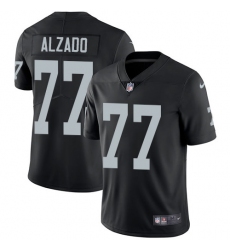Youth Nike Oakland Raiders #77 Lyle Alzado Black Team Color Vapor Untouchable Limited Player NFL Jersey