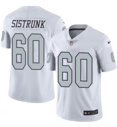 Youth Nike Oakland Raiders #60 Otis Sistrunk Limited White Rush Vapor Untouchable NFL Jersey