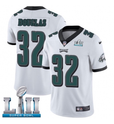 Men's Nike Philadelphia Eagles #32 Rasul Douglas White Vapor Untouchable Limited Player Super Bowl LII NFL Jersey