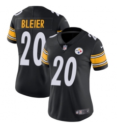 Women's Nike Pittsburgh Steelers #20 Rocky Bleier Black Team Color Vapor Untouchable Limited Player NFL Jersey