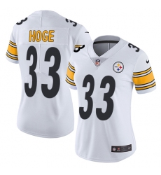 Women's Nike Pittsburgh Steelers #33 Merril Hoge White Vapor Untouchable Limited Player NFL Jersey