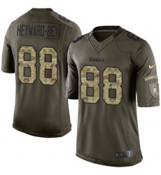 Youth Nike Pittsburgh Steelers #88 Darrius Heyward-Bey Elite Green Salute to Service NFL Jersey