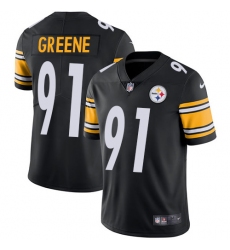 Youth Nike Pittsburgh Steelers #91 Kevin Greene Black Team Color Vapor Untouchable Limited Player NFL Jersey