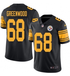 Youth Nike Pittsburgh Steelers #68 L.C. Greenwood Limited Black Rush Vapor Untouchable NFL Jersey