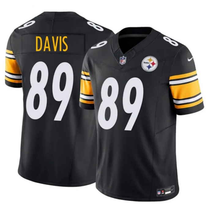 Men's Pittsburgh Steelers #89 Joaquin Davis Black 2026 F.U.S.E. Vapor Limited Football Stitched Jersey
