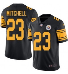 Youth Nike Pittsburgh Steelers #23 Mike Mitchell Limited Black Rush Vapor Untouchable NFL Jersey