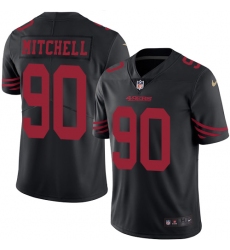 Men's Nike San Francisco 49ers #90 Earl Mitchell Limited Black Rush Vapor Untouchable NFL Jersey