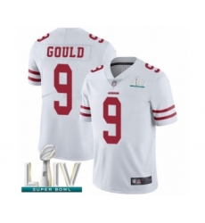 Youth San Francisco 49ers #9 Robbie Gould White Vapor Untouchable Limited Player Super Bowl LIV Bound Football Jersey