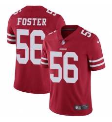 Men's Nike San Francisco 49ers #56 Reuben Foster Red Team Color Vapor Untouchable Limited Player NFL Jersey