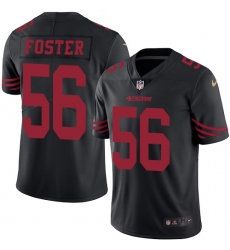 Youth Nike San Francisco 49ers #56 Reuben Foster Limited Black Rush Vapor Untouchable NFL Jersey
